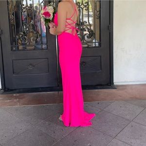 Pink prom dress